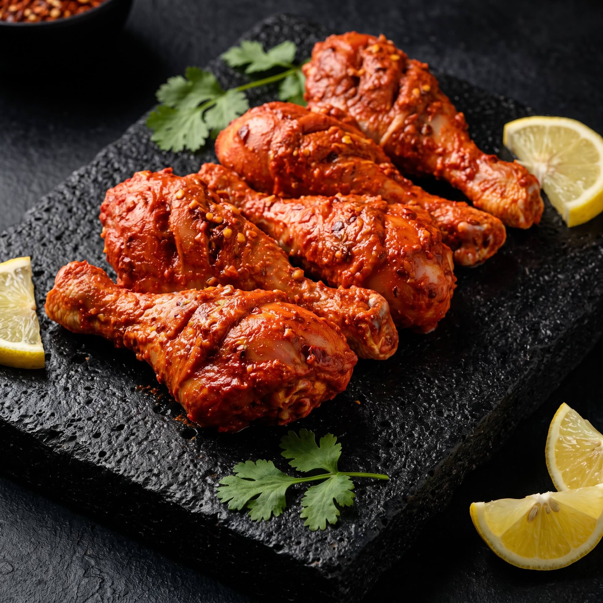 دبابيس دجاج متبلة تندوري